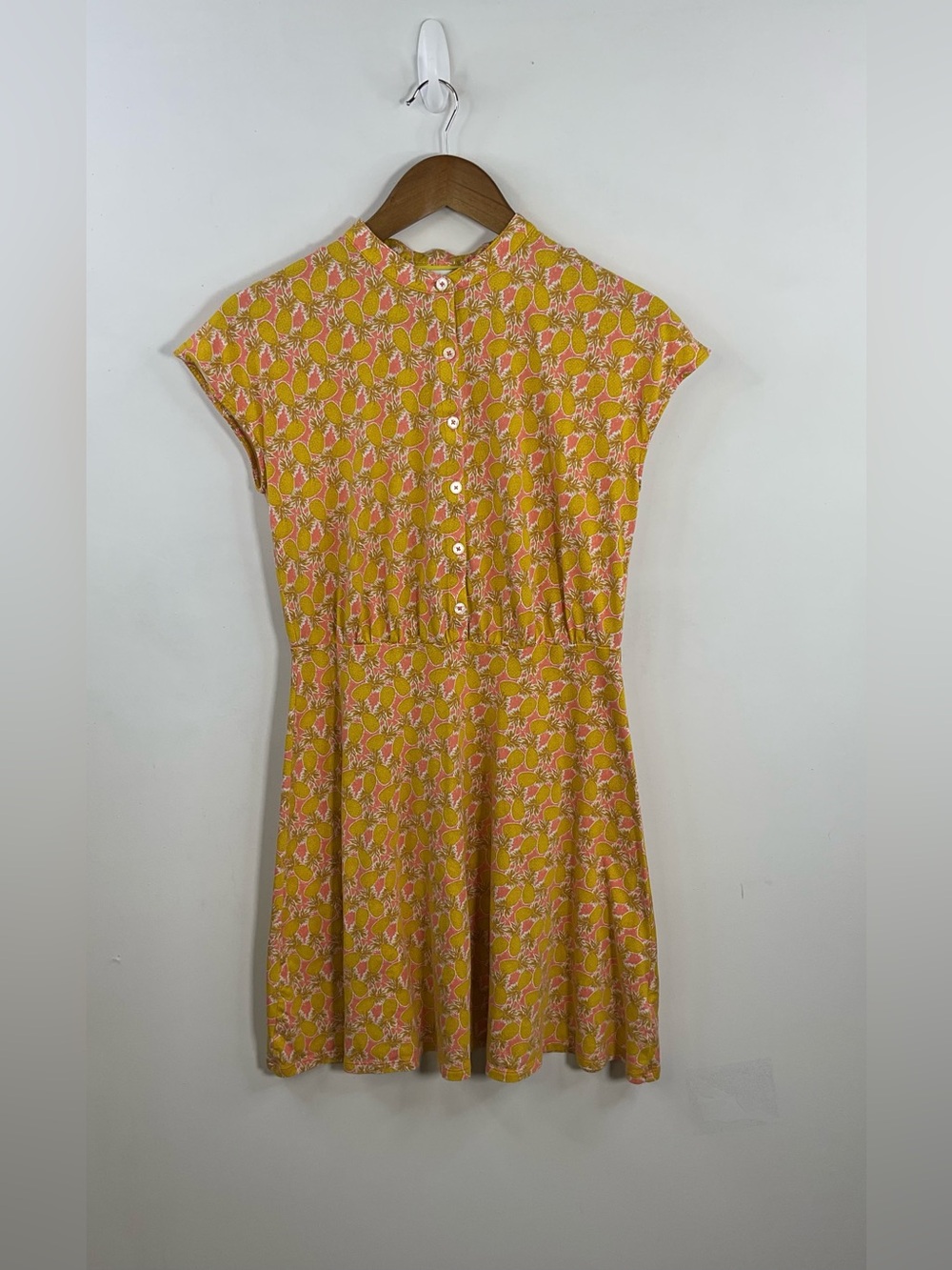 Boden Flippy Pineapple Print Mini Dress Size 6